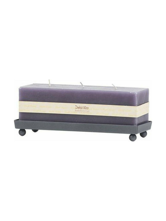 Artekko Decorative Candle Purple 15x8.50cm 1pcs