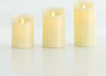 Eurolamp Christmas White Battery Candle 10x7.5cm