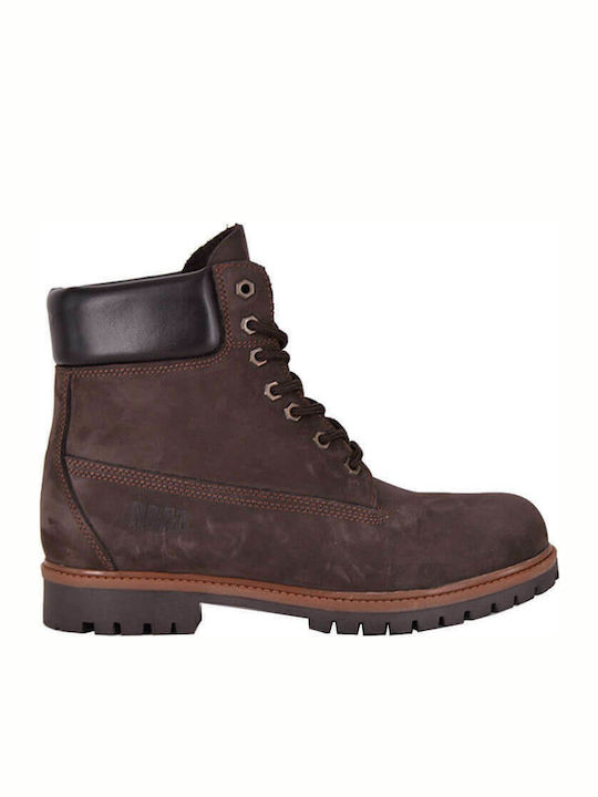 On the Road 565 Leather Boots Nubuck Brown