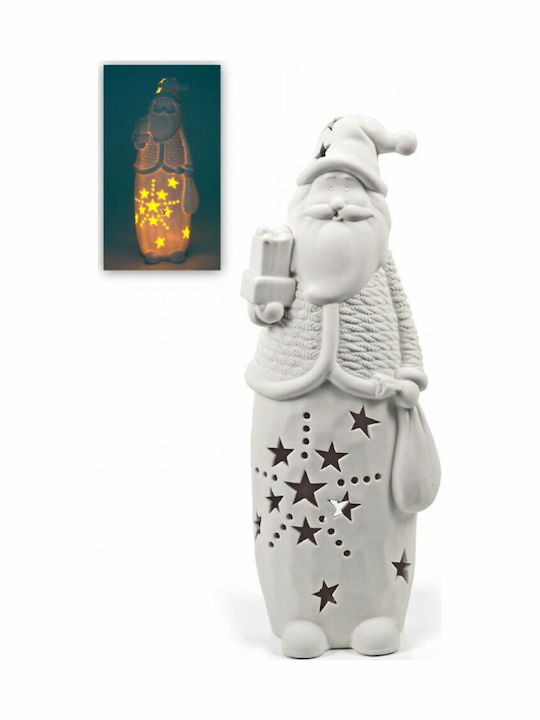 Illuminated Santa Claus White 31x11.2x9.2cm