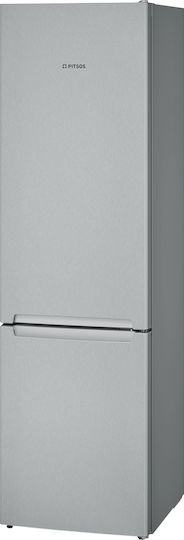 Pitsos Ψυγειοκαταψύκτης 368lt Total NoFrost Υ203xΠ60xΒ66εκ. Inox PKNB39VLE2