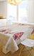 Saint Clair Weihnachtlich Tischtuch Stoff Beige L220xB145cm.