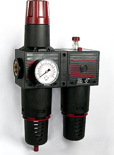 Stampotecnica 41955 Water Filter Regulator and Oiler FR + L1"
