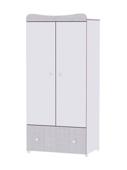 Ντουλάπα Exclusive Δίφυλλη White-Pink 82x57x173cm Ντουλάπα Exclusive Δίφυλλη White-Pink 82x57x173cm