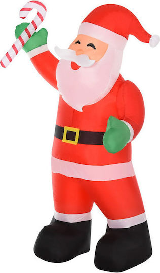 Inflatable Illuminated Santa Claus Electric Red 243x125x95cm