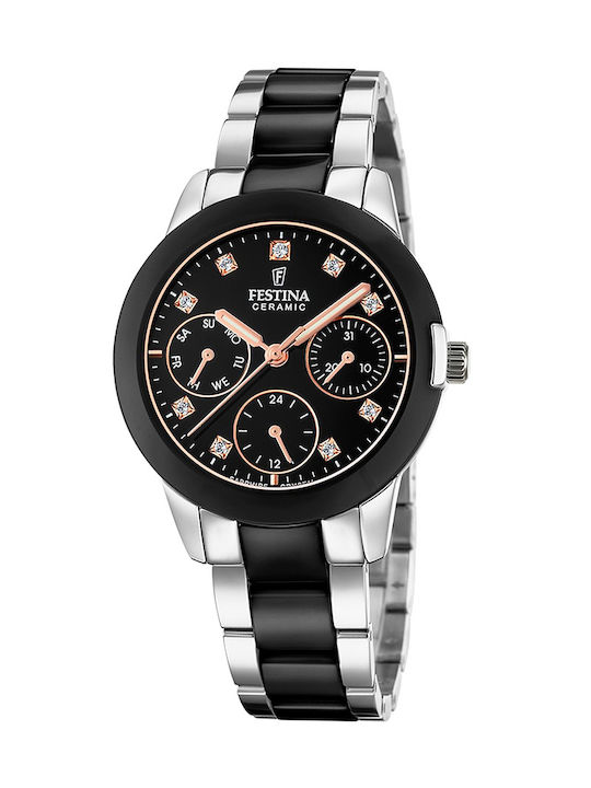 Festina Uhr Chronograph mit Silber F20497/3