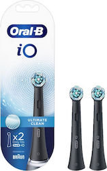 Oral-B iO Ultimate Clean Elektrische Zahnbürstenköpfe für elektrische Zahnbürste Schwarz Black 319832 2Stück