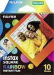Fujifilm Color Instax Square Rainbow Instant Φιλμ (10 Exposures)
