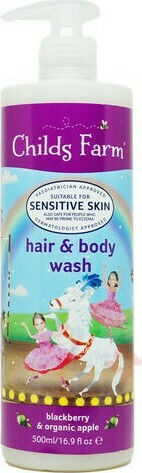 Childs Farm Organic Kids Bubble Bath & Shampoo with Raspberry / Apple in Gel Form 500ml