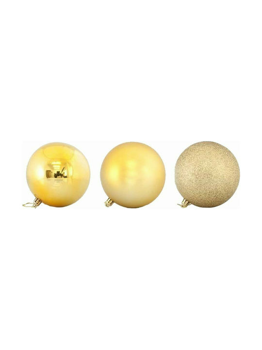 Hanging Ball Ornament Ornament Plastic Gold 10c...