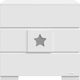 Stars Baby Dresser with 3 Drawers White 93x50x90cm