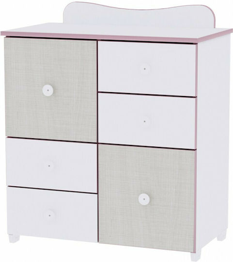 Бебешка гардероб с 4 чекмеджета White-Artwood 83x71x96см