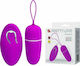 Pretty Love Bradley Vibrator Egg with Remote Control 6.5cm BI-014377W 0603S Dark Purple