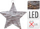 Zaros Wood Christmas Decorative Star 40cm White