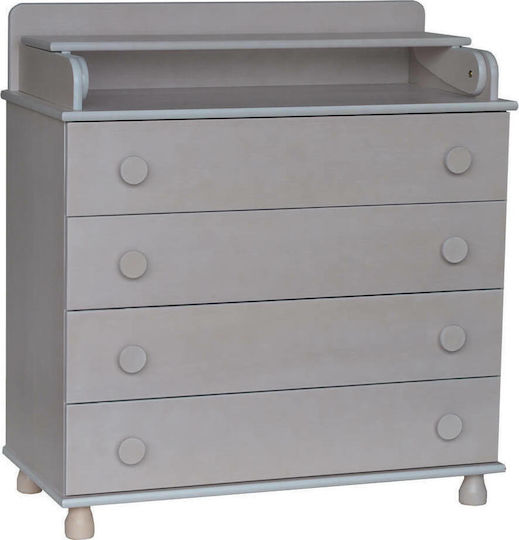 Large Baby Dresser with 4 Drawers White 94x46x101cm Large Baby Dresser with 4 Drawers White 94x46x101cm