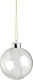 Ornament suspendat Glob Plastic Transparent 8buc