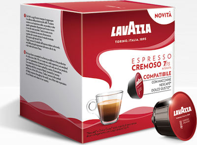 Lavazza Cremoso Espresso Capsule Compatible with Dolce Gusto Machines 16pcs