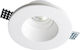Viokef Bradley Round Plaster Recessed Spot with Integrated LED and Natural White Light White 13x13cm. 1pcs