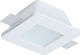 Viokef Dalton Square Plaster Recessed Spot with Socket GU10 White 12.5x12.5cm. 1pcs
