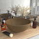 vidaXL Countertop Sink Ceramică 32.5x32.5cm Bej