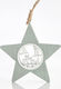 Висяща Украса Star Зелен 9.5x9.5бр