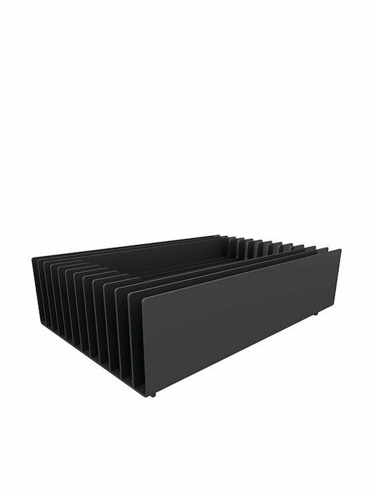 Kratki Τζάκι Εξωτερικού Χώρου Μεταλλικό Μαύρο 60x40x17.5cm