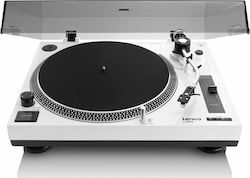 Lenco L-3808 LEN-L3808W Turntables with Preamp White