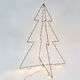 Aca Christmas Decorative Illuminated Metal Tree 85cm IP44 Electric Black