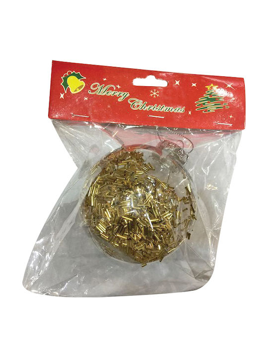 Weihnachtsbaum-Anhänger Kugel Ornament Gold 8cm