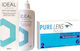 Pure Lens Hyalouronic Acid & Ideal Unica 380ml 2 Monthly Contact Lenses Hydrogel with UV Protection