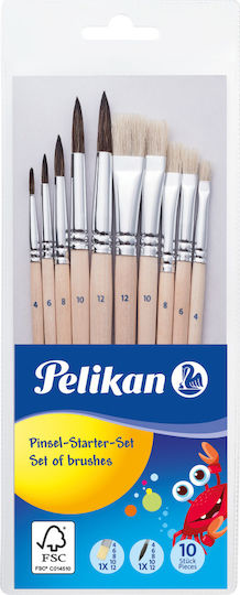 Pelikan Καλλιτεχνικά Πινέλα Starter Pi10 SB 10τμχ