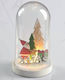 Christmas Illuminated Decorative Jar with Santa Claus 19x11x19cm LED Plastic 11X19cm