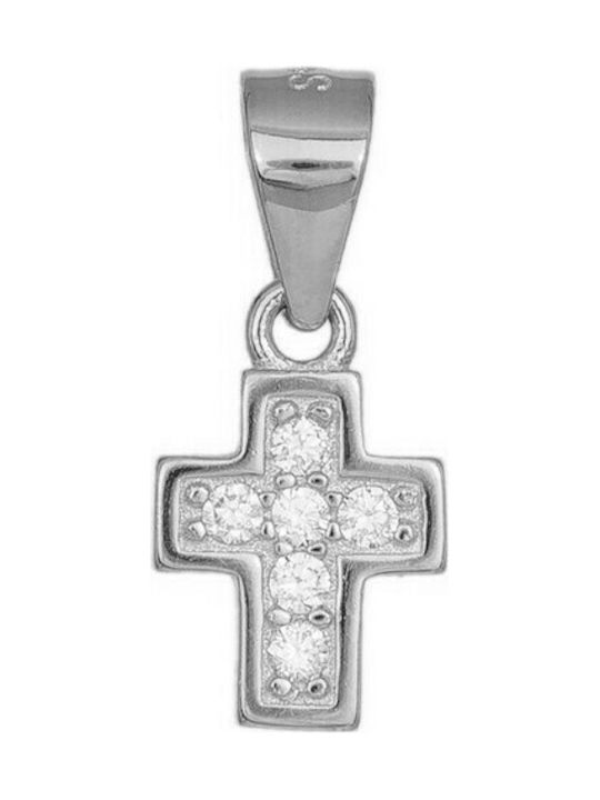 Women's cross made of silver 925 with stones 036217 036217 Silver