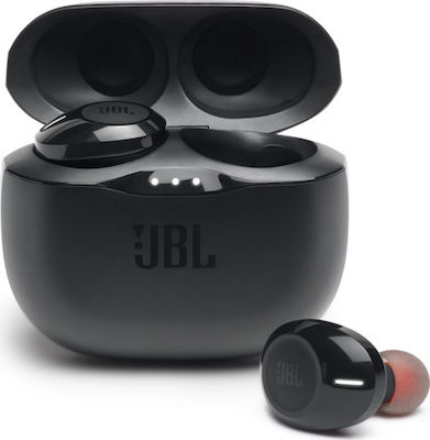 JBL Tune 125TWS In-ear Bluetooth Handsfree Ακουστικά με Θήκη Φόρτισης Μαύρα