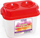 +Efo Suport dublu pentru pensule Container de curățare de Pictură 200ml 1buc