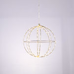 Aca Illuminated Christmas Metal Figure Ball Sil...