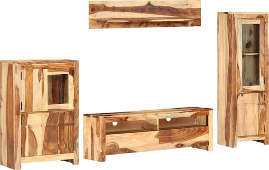 Wooden Living Room TV Unit Sheesham L120xW30xH40cm
