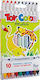 Toy Color Play with Us Μαρκαδόροι Ζωγραφικής 5mm με Διπλή Μύτη Σετ 10 χρώματα