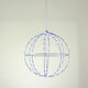 Aca Illuminated Christmas Metal Figure Ball Blue 40x40x40cm
