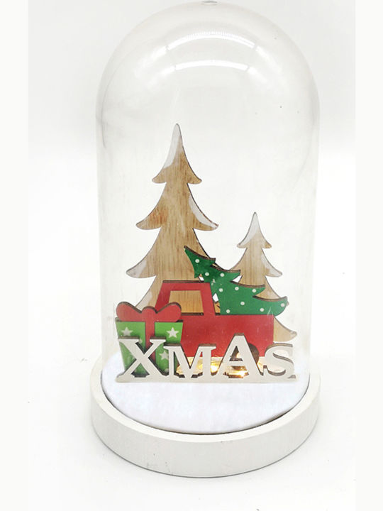 Christmas Illuminated Decorative Jar 19x11x19cm LED Plastic 11x19cm