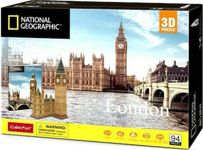 National Geographic Big Ben Puzzle 3D 94 Pieces