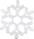 Aca Christmas Plastic Rope Light in Shape Flake White 40x40cm Snowflake