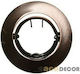 Aca Round Metallic Frame for Spot G4 MR11 Adjustable Copper 6.4x6.4cm.