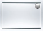 Sirene Extra Flat Ορθογώνια Ακρυλική Ντουζιέρα 100x80cm Λευκή