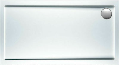 Sirene Rectangular Acrylic Shower White Extra Flat 140x70x5cm