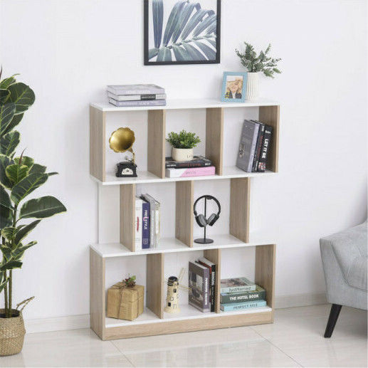 Beige Bookcase 100x30x124cm