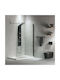 Devon Iwis Walk-in Διαχωριστικό Ντουζιέρας 77-79x200cm Clean Glass Black Matt