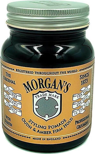 Morgan's Oudh & Amber Strong Pomade για Δυνατό Κράτημα & Λάμψη 100gr