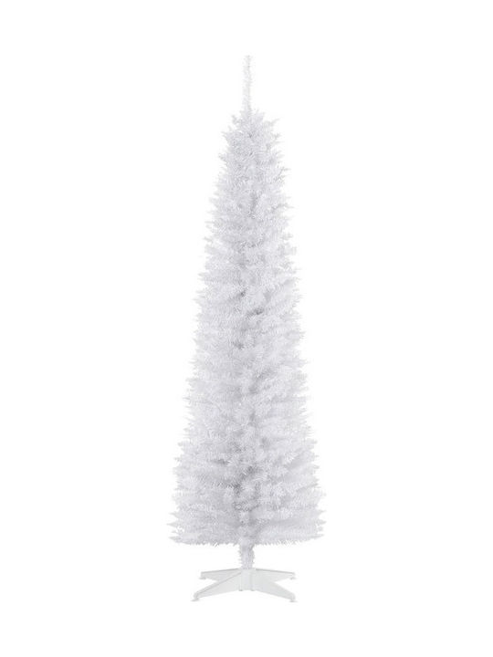 Χριστουγεννιάτικο Δέντρο Slimline Λευκό Slim 180εκ