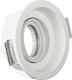 VK Lighting Στρογγυλό Γύψινο Χωνευτό Σποτ με Ντουί G53 AR111 Κινούμενο Λευκό 23x23εκ. 1τμχ